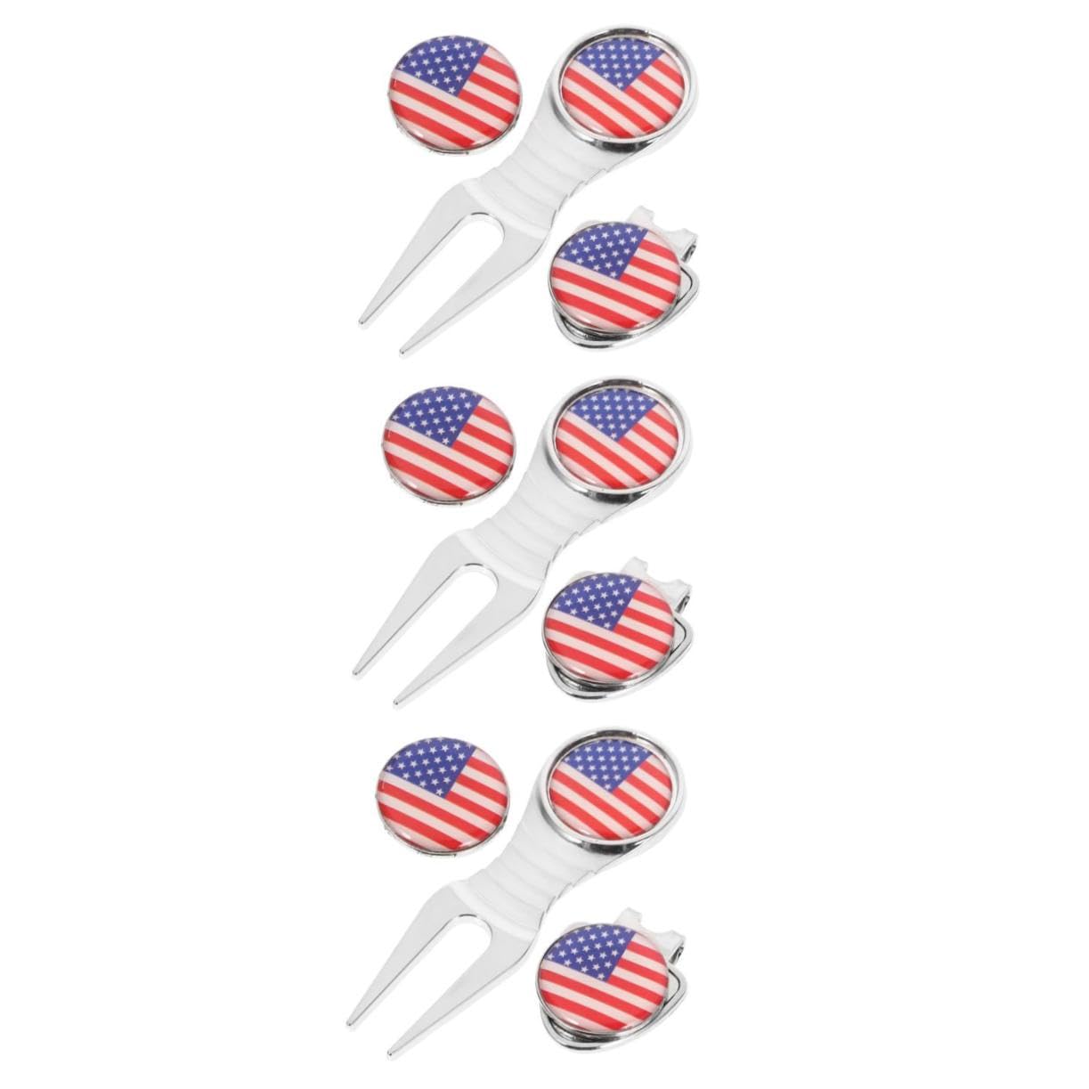 UPKOCH Tragbares Golf Divot Tool Verschleißfester Hutclip mit Premium Golf Marker Teiliges Set für Golfzubehör für