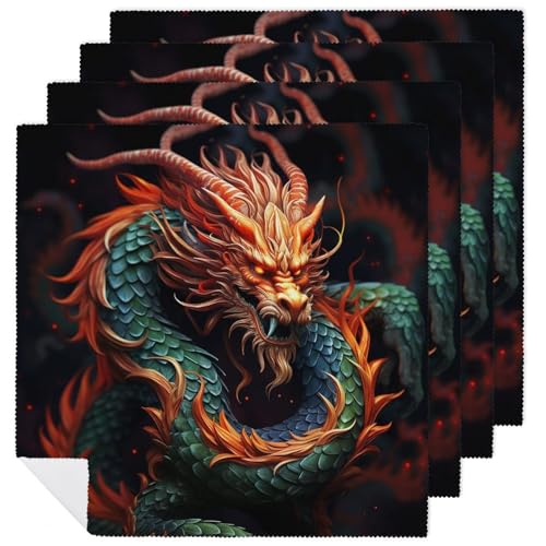 Servilletas de tela cuadradas de 47.5 x 47.5 cm pack x4 miniatura 1