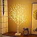Produktbild 23GUANYI Birke Lichterbaum Innen mit 144 Warmweißer LEDs Licht, USB Led Bonsai Baum Licht Verstellbare Äste Batteriebetrieben Dekobaum, Weihnachten Ostern Party Innendeko