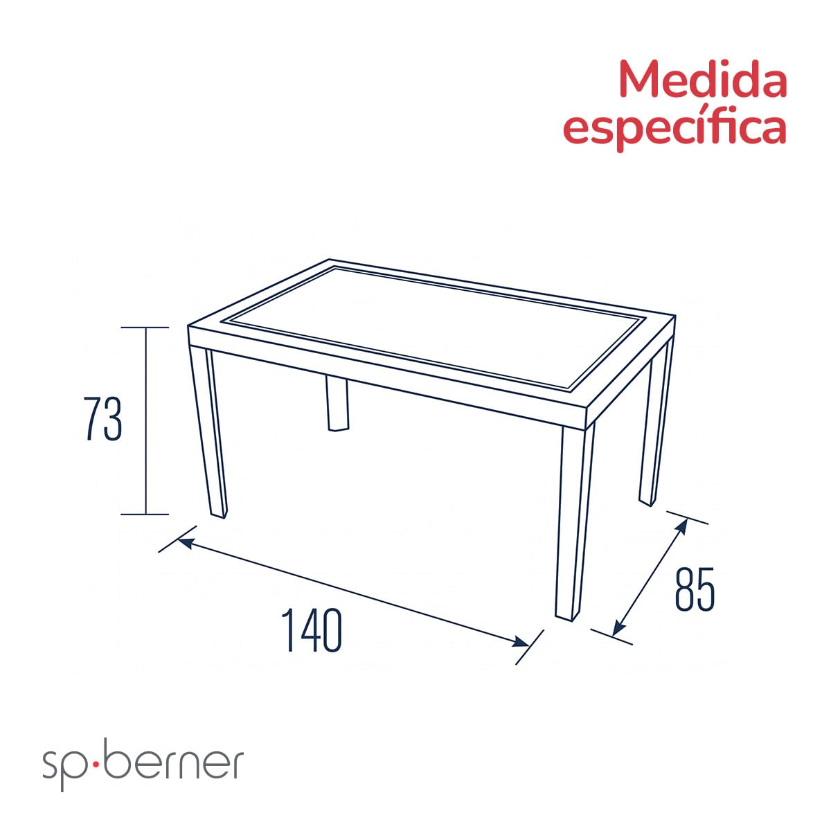Shaf – Mesa Dream de Jardín y Terraza 140 cm – Mesa de Exterior e Interior – Plástico Reciclado Resistente a Rayos UV – No Requiere Montaje – Diseño Moderno – Color Wengue