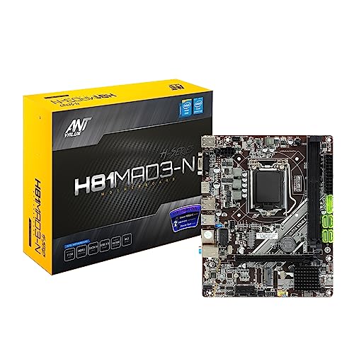 Image of Ant Value H81Mad3-N mATX Gaming Motherboard LGA1150 Support Intel 4Th Generation I3 /I5 /I7 DDR3, M.2 NVMe, USB 3.0 Ports, HDMI Port