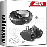 maletas rigidas para kawasaki z750 Adaptador posterior para maleta MONOKEY o MONOLOCK + Soporte para alforjas y EASYLOCK