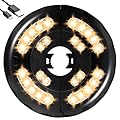 Patio Umbrella Light Warm White 3 Lighting Modes Cordless 28 LED Lights,4 AA Battery Operated Umbrella Pole Light for Patio Umbrellas Camping Tents or Outdoor Use