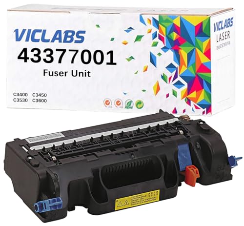 VICLABS 43377001 fuser Unit Replacement for Okidata 43377001 fuser Unit for use in Okidata C3400 C3450 C3530 C3600 MC360 Printers,110V (1- Pack)