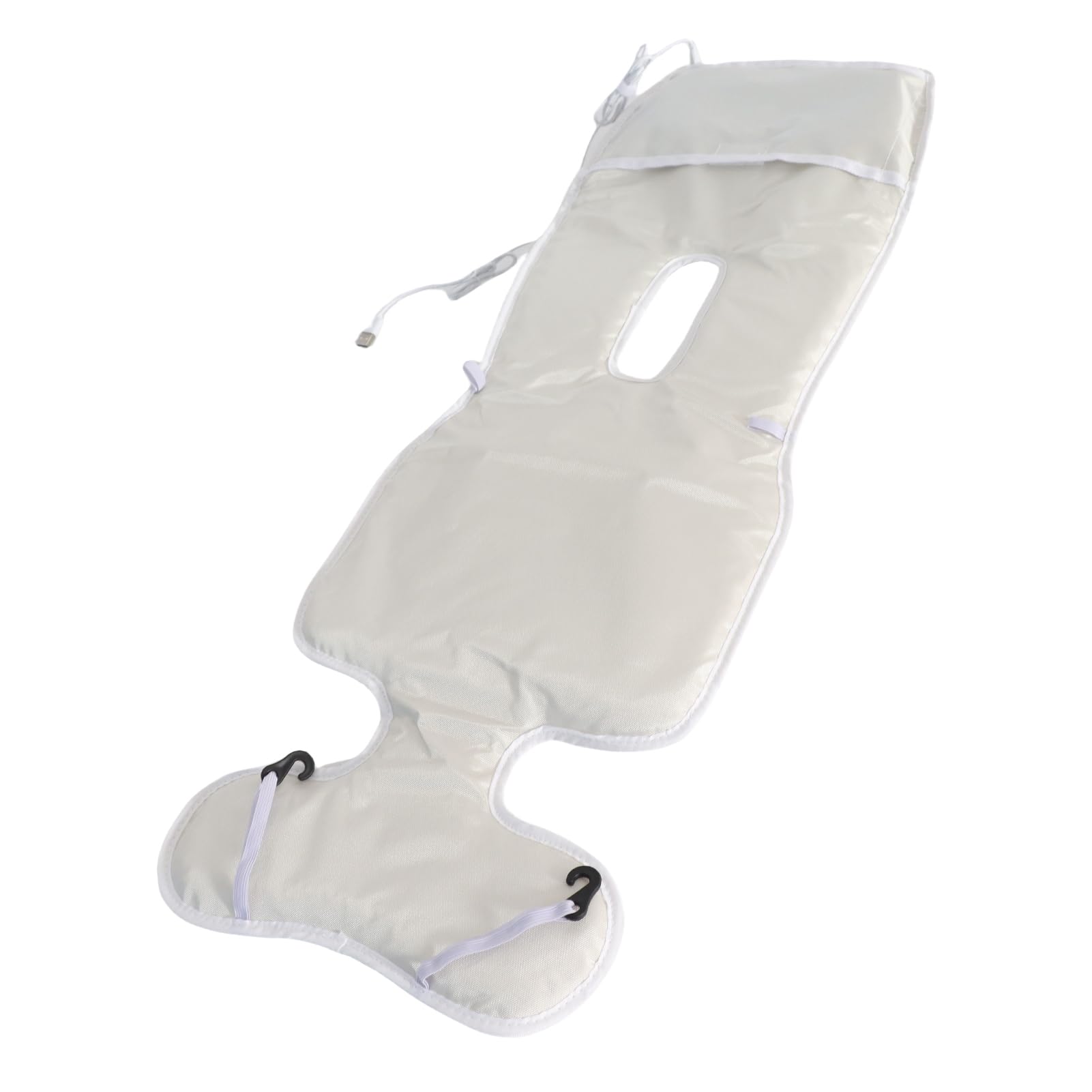 Sxhlseller Almohadilla de Enfriamiento Portátil para Cochecito con 2 Ventiladores | Forro de Cojín Impermeable Antideslizante Transpirable para Coche Al Aire Libre Verano (Beige)