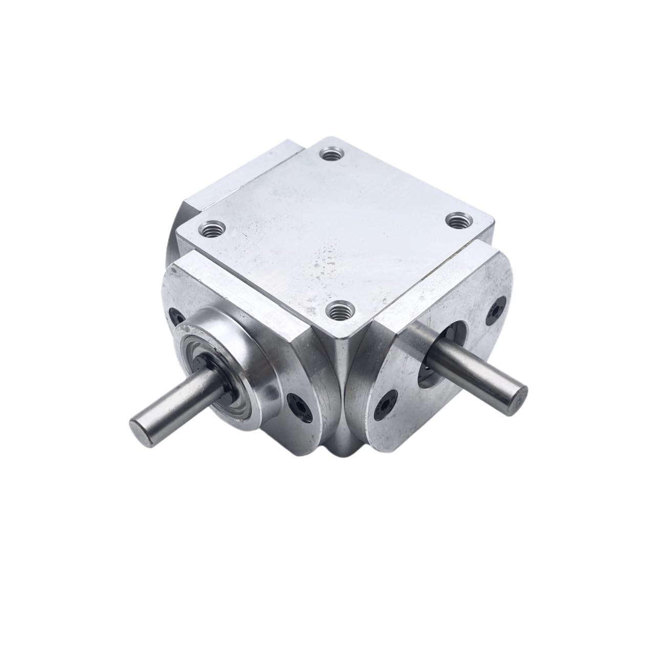 Gearbox 90 Degree Cross Commutator 1M 20T Spiral Bevel Gearbox 1 to 1 Transmission Angle Device 6mm Single Output Shaft Steering Direction