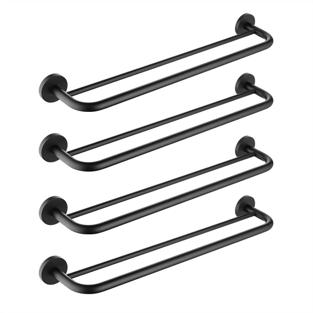 Étagères serviettes doubles rails CRODY - Supports de serviettes de salle de bain muraux