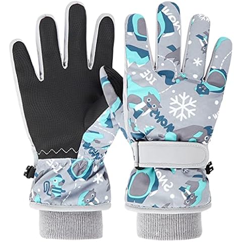 Guantes de Invierno Niño Anti-Viento Dedo Completo para Moto Ciclismo Esquí Unisex Cover