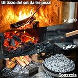 Zoom IMG-2 tonhui set camino nero moderno Zoom IMG-2 tonhui set camino nero moderno