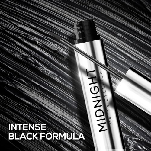 Image of RENEE Midnight Matte Eyeliner, Darkest Black, Long Lasting, Smudge-Proof & Waterproof Formula, One-Swipe-Application with Intense Pigment, Enriched with Vitamin E, Camomile & Aloe Vera, 2.5ml