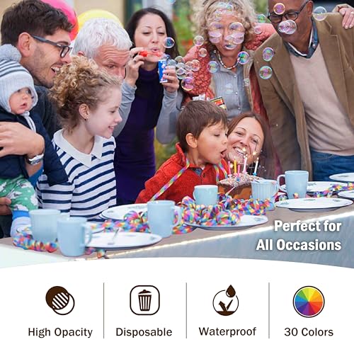 Image of Party Solids Iridescent Rectangular Plastic Tablecloth - 54x108 Inch, Pack of 24