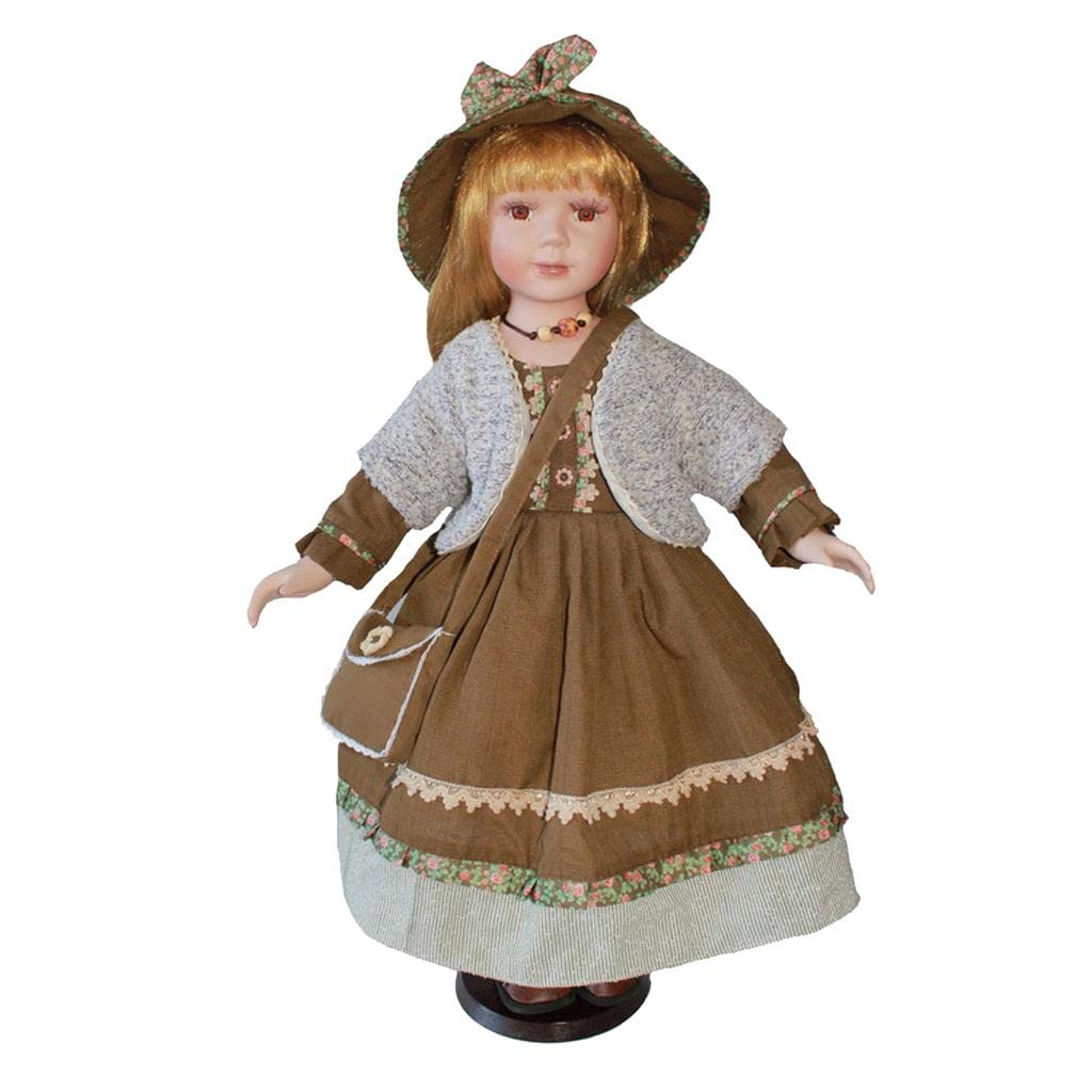 CALANDIS™ 60cm Victorian Porcelain Doll Little Girl Model with