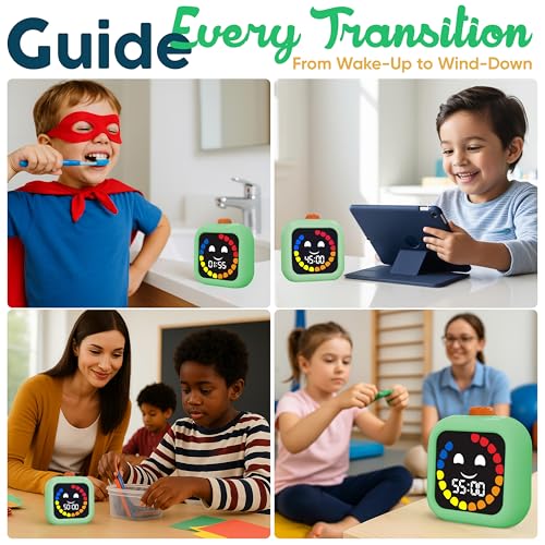 Digital Visual Timer for Kids - Rechargeable 99 Min Timer - Focus & Smoother Routines - Visual Timer for Classroom, ADHD Autism Toddler Support - Daily Use at Home, Therapy or School - Image 5