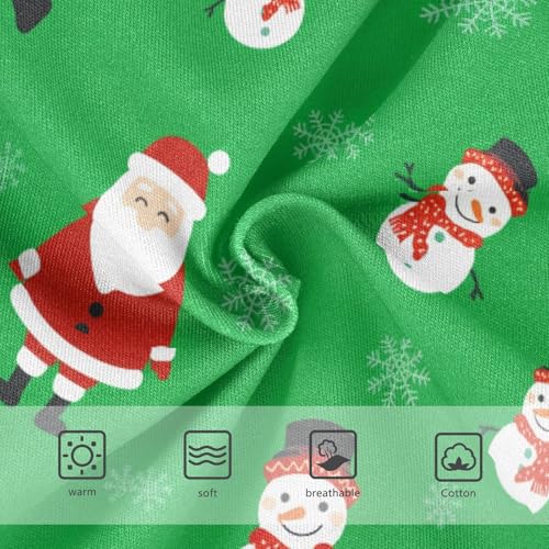 Girls' Underwear Christmas Santa Claus Snowman Snowflake Green Toddle Brief Panties 23035273