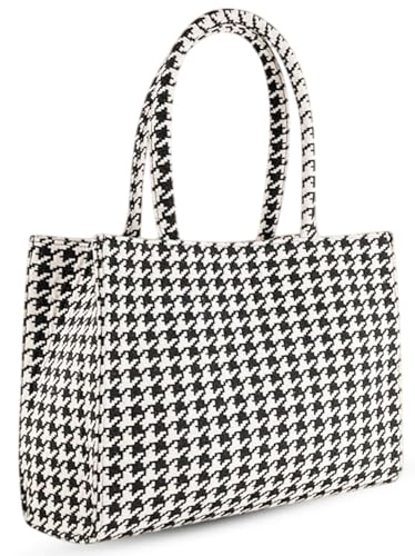 Image of Classic Smuggler Bag, Large Capacity Geometric Print Tote Bag for Women - Stylish Shoulder Handbag for Office, Shopping, and Daily Use | Lightweight & Durable Fabric Bag