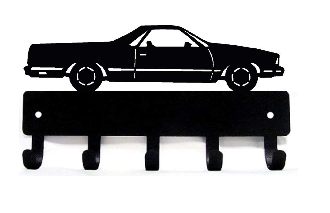 The Metal Peddler Classic Car #25 Key Rack Holder for Wall - Small 6 inch Wide - Made in USA; Gift for Hot Rod Collector; Home & Garage Storage