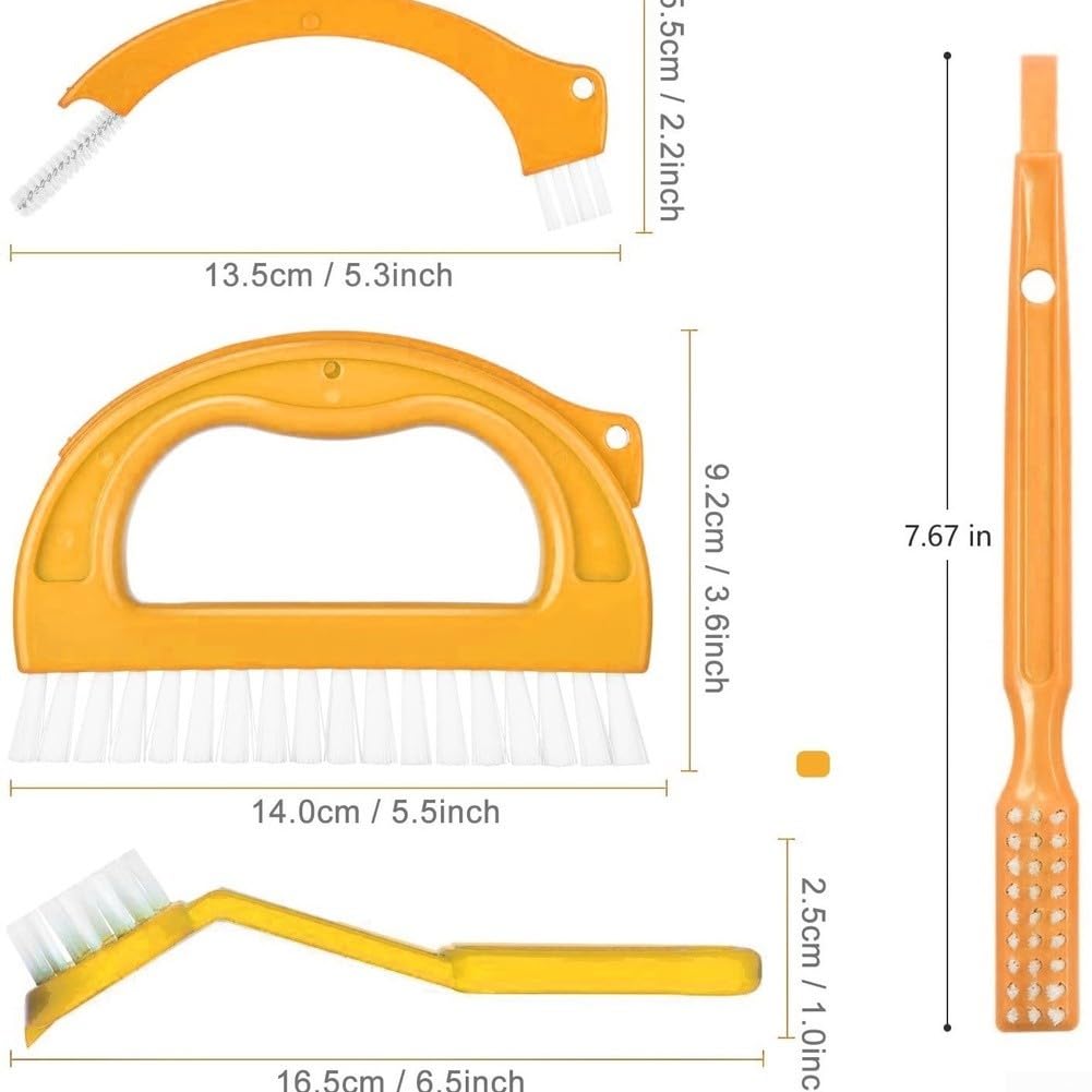 Set Cepillos Ranuras 4 Pcs Plástico ABS Hogar Coche