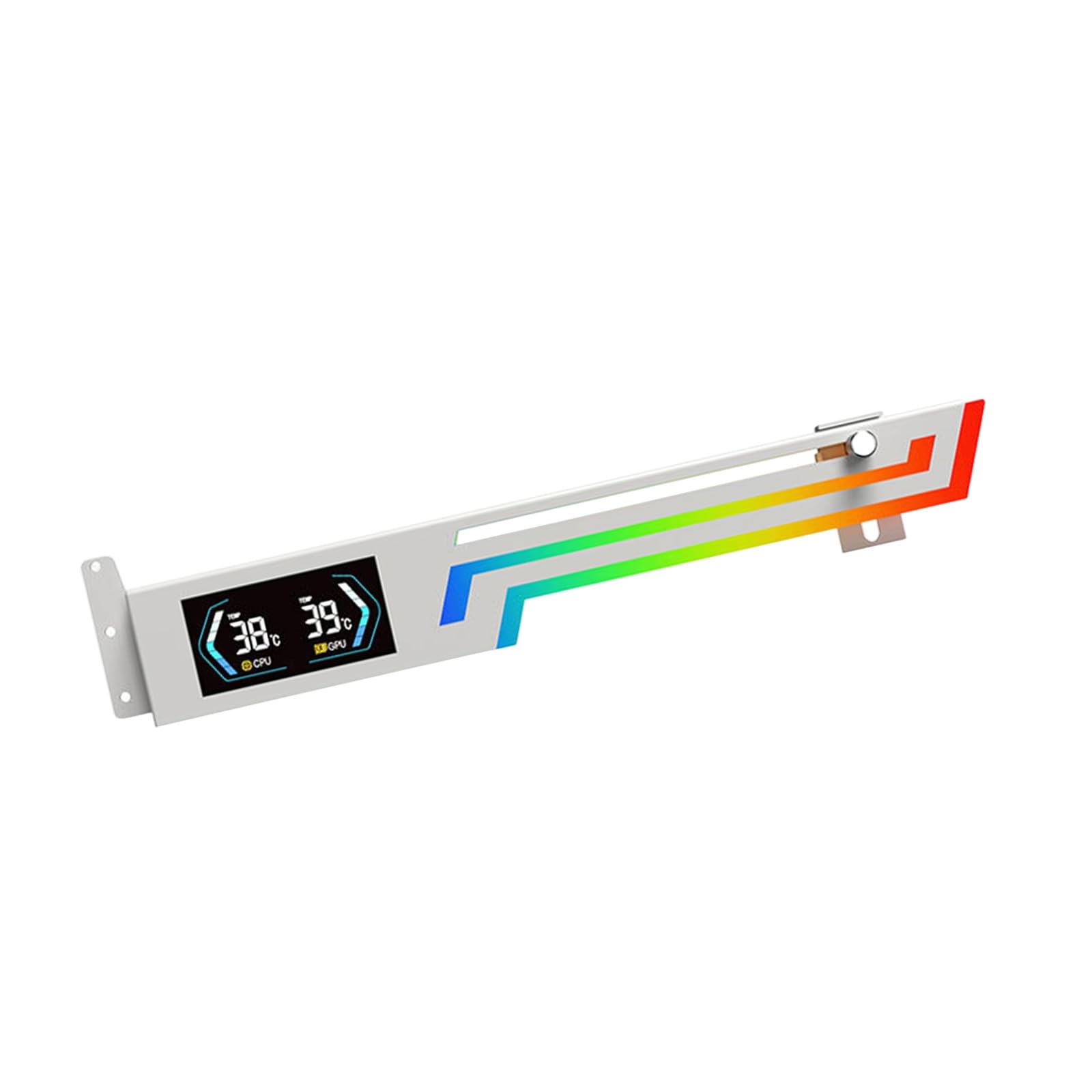 Limtula White Antisag Gpu Vga Brackets With Color Changing Lights And Height For Thick Graphics Cards Gpu Brackets