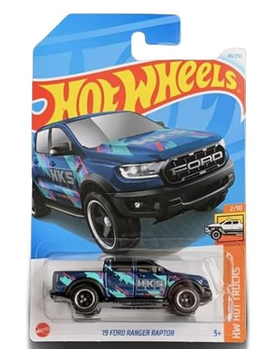 Hot Wheels '19 Ford Ranger Raptor (Blue HKS Livery), 2/10, 43/250