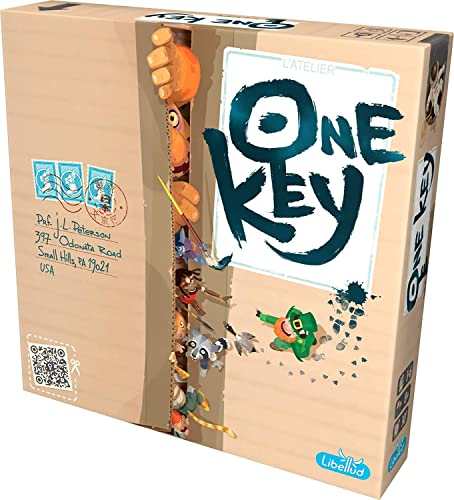 Libellud One Key Board Game - Cooperative Deduction and Image Interpretation Game! Includes App with Timer, Fun Family Game for Kids and Adults, Ages 8+, 2-6 Players, 20 Min Playtime, Made