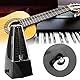 Pr?zises digitales Metronom f¨¹r Piano Drum Set Bass Violine ¨C Stufenlose Tempo-Einstellung LED-Display Universal Musikinstrumente Schwarz