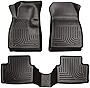 Husky Liners | Weatherbeater Series | Front & 2nd Seat Floor Liners - Black | 98151 | Fits 2011-2017 Buick Regal 3 Pcs
