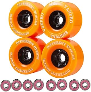 vanpro DIY Electric Skateboard Longboards Wheel 90MM 9052 pu for Cruising, Carving, Free-Style, Wheels Flywheels 608rs Bearings Cored Classics Wheel
