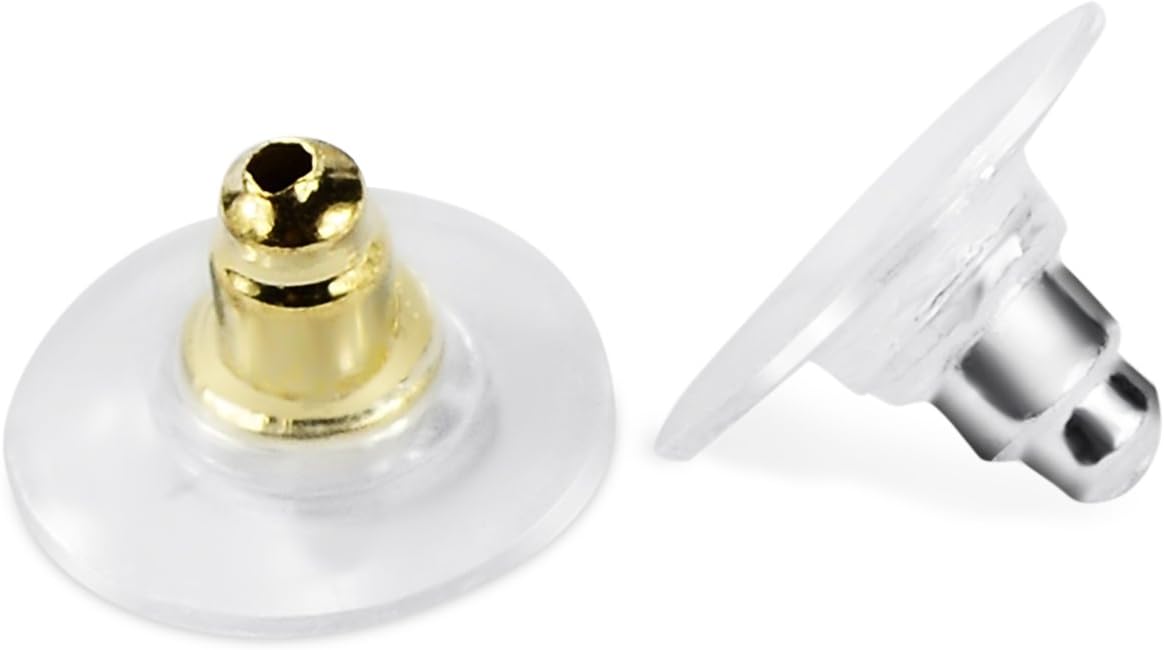 LOOYUAN 150 Pairs Bullet Clutch Earring Safety Backs with