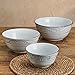 Pfaltzgraff Trellis Serving Bowls, Set of 3, White