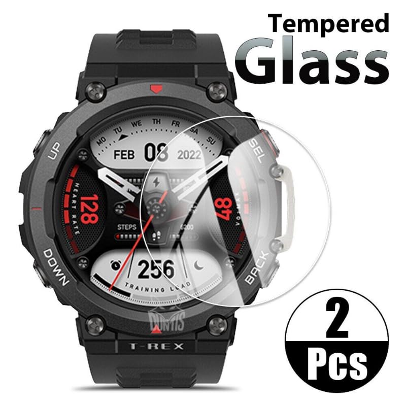Image of YODI Pack of 2 Waterproof 3D Tempered Glass Screen Protector Compatible with Amazfit T-rex 2 Only ((T-REX 2))