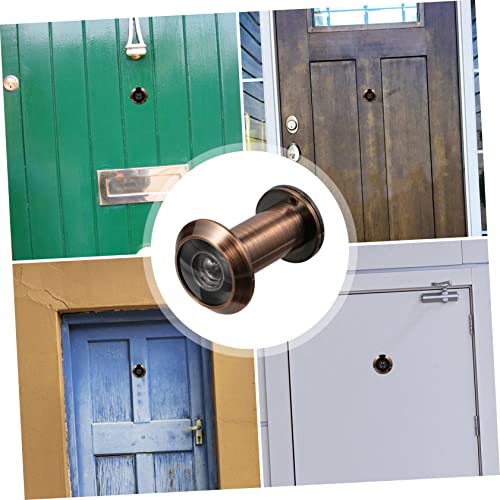 DOITOOL Mirilla de puerta con ángulo amplio y tapa de cobre para hogar, fácil instalación, seguridad y privacidad mejoradas miniatura 6