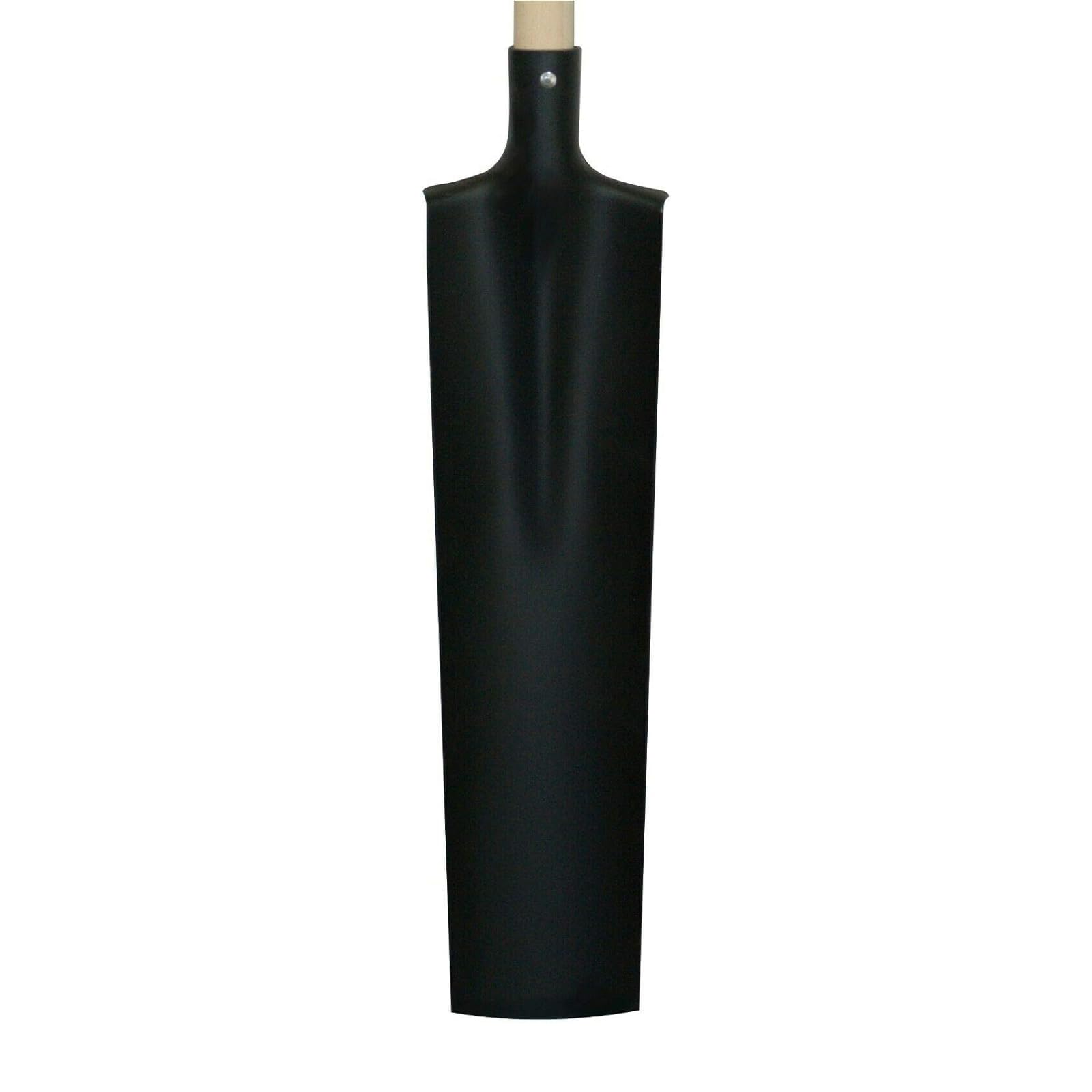 Drainagespaten mit T-Griff Holzstiel, 52 cm Blatt, 90-115 cm Stiellänge, Schwarz/Silber (90cm T-Griff)