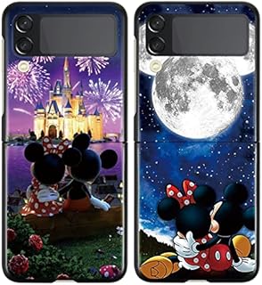 Omyzo [2 pcs] Case Compatible with Samsung Galaxy Z Flip 4 5G Case 6,7'',Cartoon Cute Anime Pattern Hard TPU Shockproof Protection Bumper Black Cover for Samsung Z Flip 4