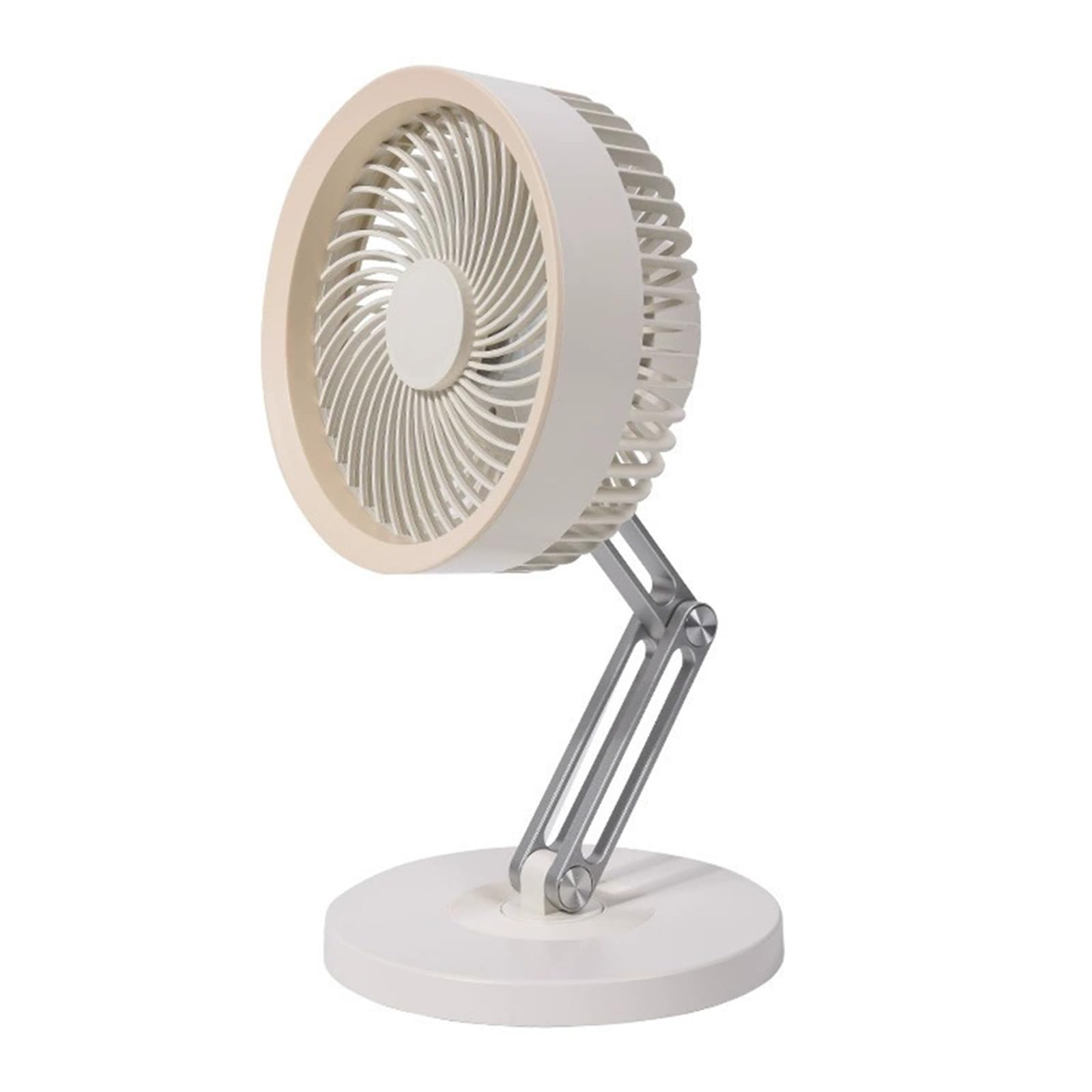 OSNIYAW Energy-Efficient Adjustable Desk Fan, Flexible Rotation USB Charging, Compact ABS Build for Workstations Compact Desk Fan