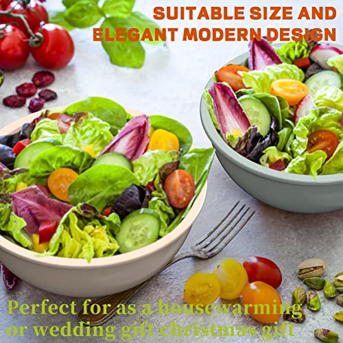 Umite Chef Mixing Bowls With Airtight Lids, 18 Piece Plastic Nesting Bowls Set Includes Measuring Cups, Mixing Bowl Set Great For Mixing, Baking, Serving, Dishwasher (Khaki) #TOP3