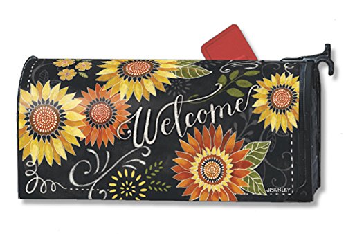 MailWraps Sunflower Chalkboard Mailbox Cover 02771