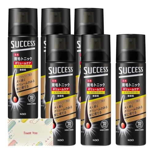 【まとめ買い 6個セット】 花王 サクセス 薬用育毛トニック ボリュームケア エクストラクール 180g + Kunutonnオリジナルロゴ入りeおまけ付