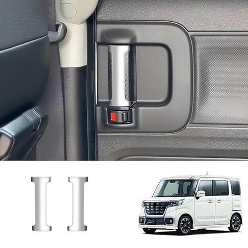 MEKOMEKO スズキ 新型 スペーシア スペーシア カスタム MK54S MK94S 専用 後席 インサイドハンドルカバー インナードアハンドルカバー インテリアパネル 内装パーツ ABS樹脂製 2PCS Spacia Spacia Custom 20