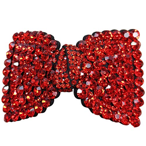 Austrian Crystal Hair Clip Ponytail Holder Sparkly Spring Hair Clips Barrette Accessories for Women Lady Girl Teen Hair Jewelry Hair Barrette Clip Clear