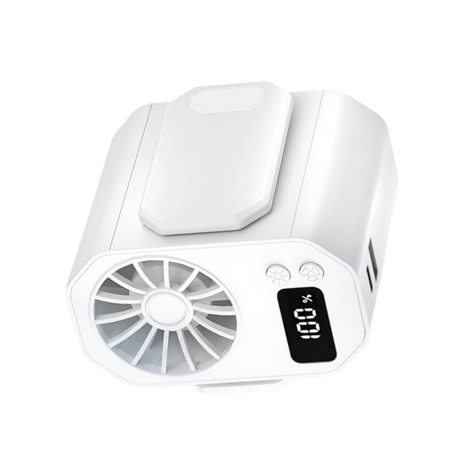 KieTeiiK Wearable 100 Speed Clip Fan for Outdoor Activity Enthusiasts Powerful Winds 4000mAh ABS Construction Any Day Cooling ABS Waist Cooling Fan