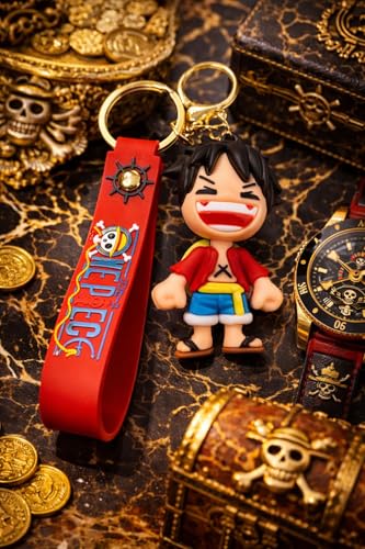 Image of One Piece Keychain Luffy keychain silicone | Funky Luffy Key Chains | Iconic Zoro | one piece anime | Elegant Anime Key Chains | cool onepiece