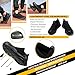 Steel Toe Shoes Men Lightweight Comfortable Work Shoes Slip On Safety Shoe Walking Sneakers Puncture Proof Loafers,All Black,Size 11