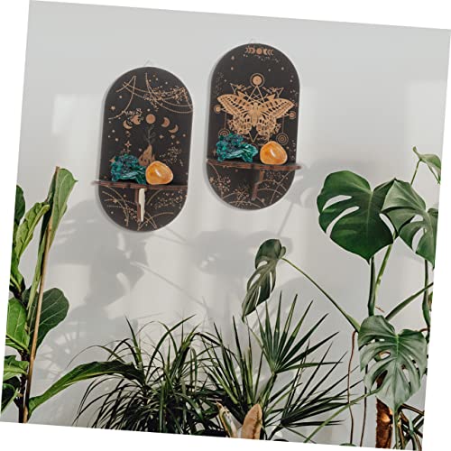 Abaodam Suporte De Exibição De Cristal 6 Peças Decoração De Casa Suporte De Joias De Parede Suporte