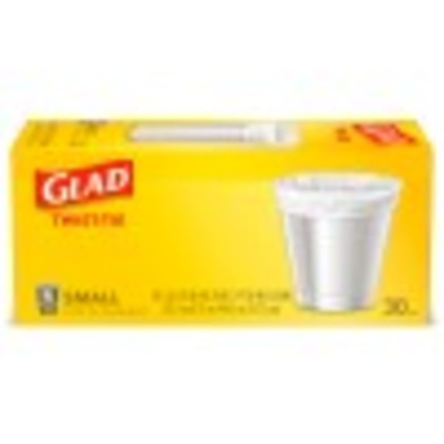 Glad Small Trash Bags - 4 Gallon - 30 Count (Pack of 6)