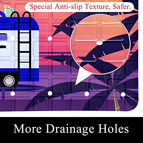 Tapis de baignoire pour la plage et vacances lavable en voiture