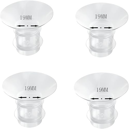 Miniatura 8 de 4 piezas de inserción de brida de 0.669 in, compatible con Medela/TSRETE/momcozy, inserto de silicona sin BPA para protector de extractor de leche