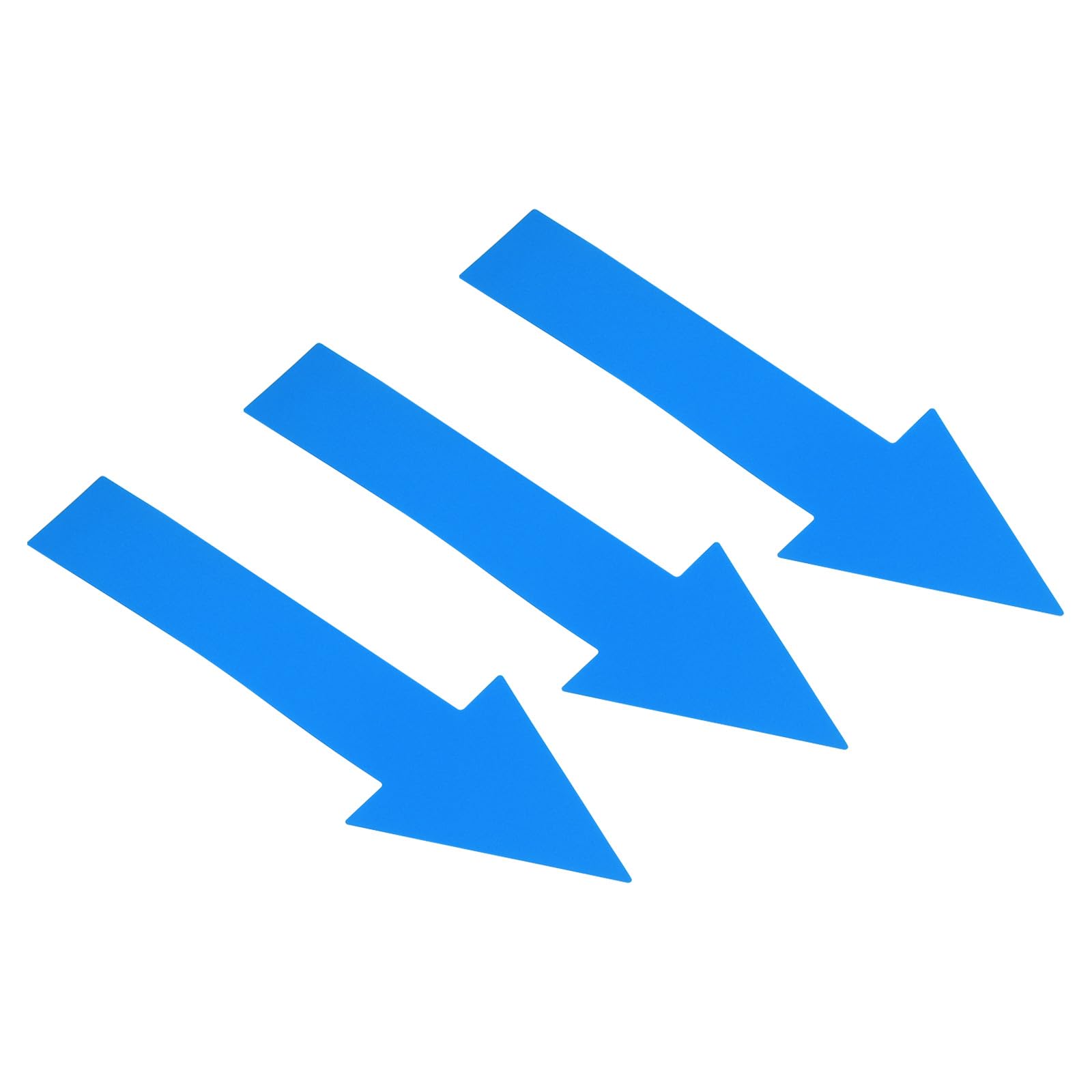 PATIKIL Arrow Sticker 8 Inch, 10 Sheet Directional Sign PVC Adhesive Removable Floor Decal for Floor Wall Marking, Blue