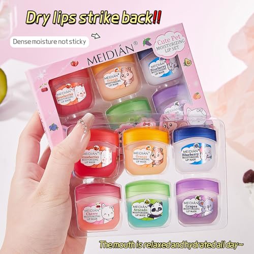 Somnr 12 Pack Flavoured Lip Balm Set for Girls & Kids, Organic Lip Balm Multipack for Dry, Chapped Lips, Moisturising and Nourishing Lip Repair Balms for Daily Use - Image 7