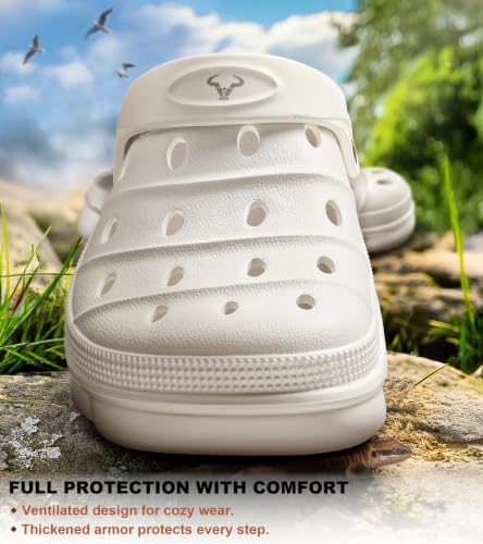 Image of KEMISANT Cushioned Clogs Mules for Men Garden Beach Water Fun-Lightweight | EVA Cushioned Footbed| Arch Support | Slip-resistant | Unisex