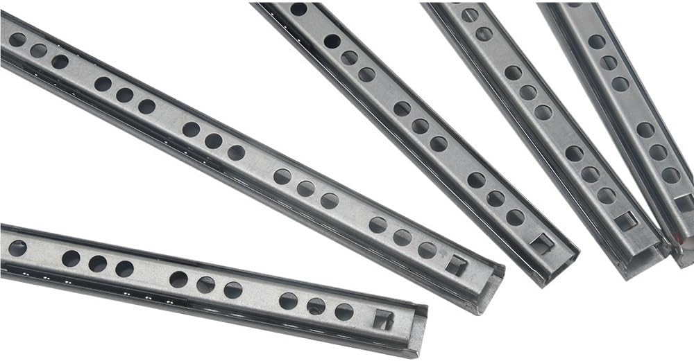 Heavy Duty Drawer Slides 182-406mm Heavy Runners Drawer Slides Rail Telescopic Furniture Hardware Fittings(16inches (406mm))